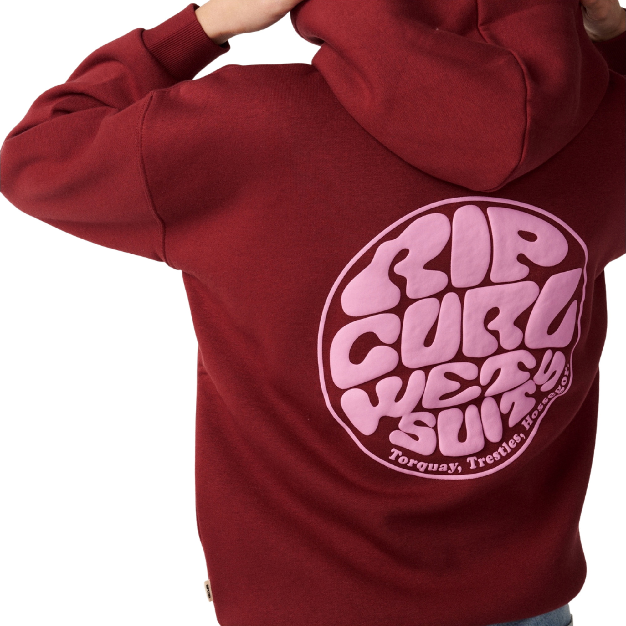 2026 Rip Curl Womens Icons Of Surf Heritage Hoodie 06NWFL - Dark Plum